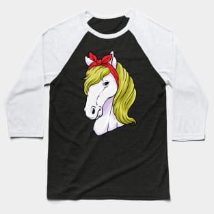 Horse as Gift with Ribbon Baseball T-Shirt